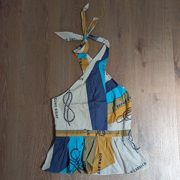 NWT J. Crew Halter top in Ratti Sail Away Print - Picture 2 of 3